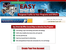 Tablet Screenshot of easystreetads.com